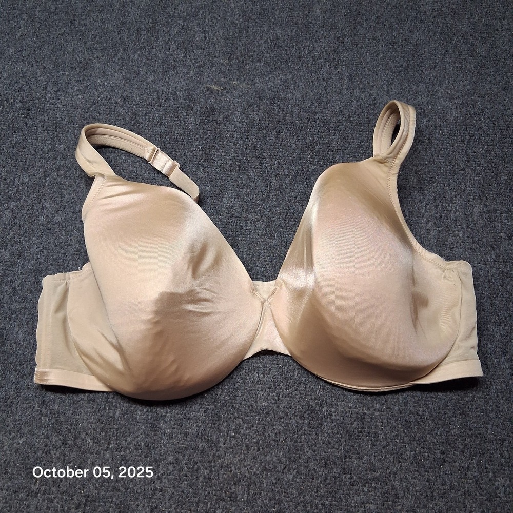 Cacique Bra Womens Size 44 DD Cup Beige Full Coverage‎ Solid Underwired